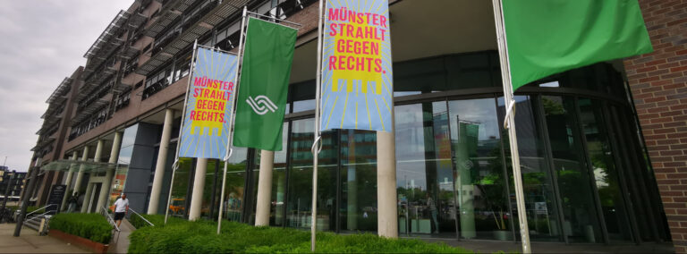 Der Sitz der Stadtwerke Münster am Hafenplatz. Quelle: E&M / Volker Stephan